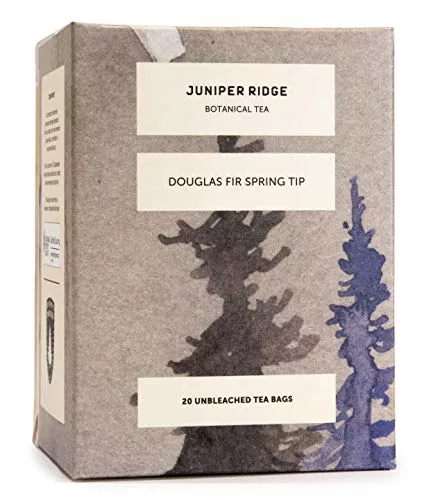 Juniper Ridge Douglas Fir Botanical Tea - Citrus & Evergreen Notes, Vegan, Gluten Free - 20 Bags