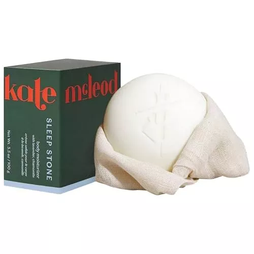 Kate McLeod Body Moisturizer - Nourishing Solid Balm with Lavender & Chamomile, Vegan - 3.5oz