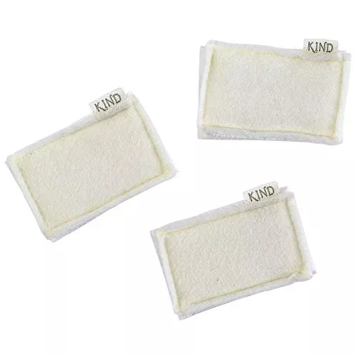 Kind Loofah Sponge Set - 100% Plant-Based Materials, Compostable Packaging - Set of Three