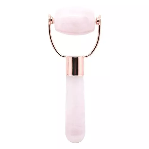Lazy Perfection Face Roller - Enhances Skin Glow, Natural Rose Quartz - Petite 1.6oz