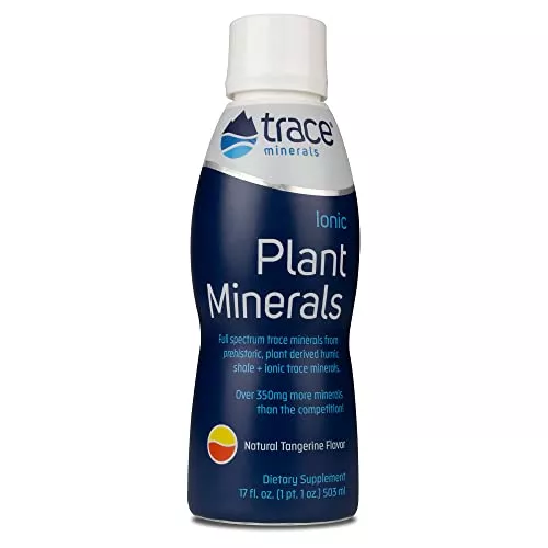 Liquid Ionic Plant Minerals - Full-Spectrum Trace Minerals, Non-GMO, Vegan, 17 Fl Oz