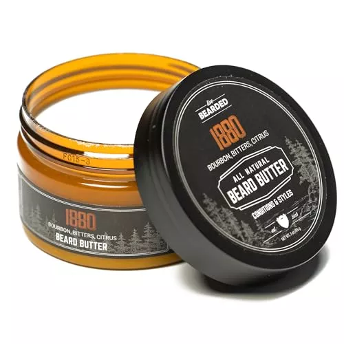 Live Bearded Beard Butter - All-Natural Moisturizer, Softens & Styles - 3oz