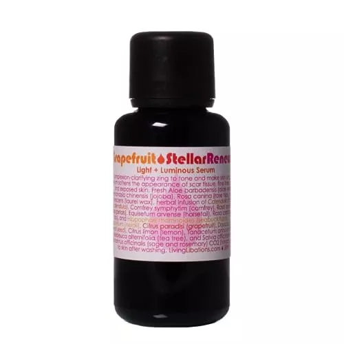 Living Libations Face Serum - Soothes Scars, Softens Fine Lines, Brightens Skin - 1 oz