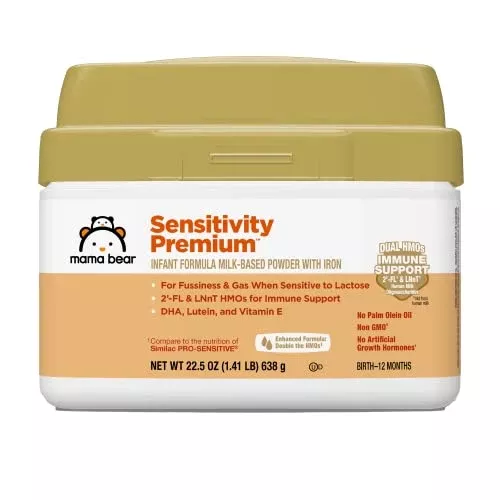 Mama Bear Sensitivity Baby Formula - Supports Digestion, Non-GMO, 2’-FL HMO, 22.5 oz