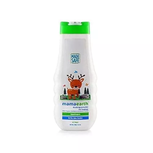 Mamaearth Baby Powder - Gentle Talc-Free Formula with Oatmeal & Cornstarch for Diaper Rash - 5.29oz