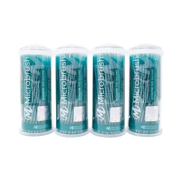 Microbrush Applicators UltraFine Teal 400/Pk