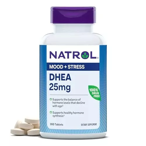 Natrol Hormone Balancing Supplement - Mood Support with DHEA & Calcium - 300 Tablets