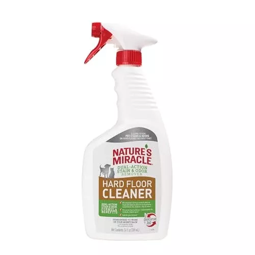 Nature's Miracle Floor Cleaner - Dual-Action Stain & Odor Remover for Hard Surfaces - 24oz