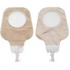 New Image 2-piece High Output Drainable Pouch, 1-3/4" Flange, Transparent- Box of 10
