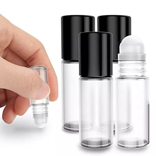 Onisavings Refillable Glass Roll-On Bottles - Durable, Leak-Proof, 30ml, Pack of 4