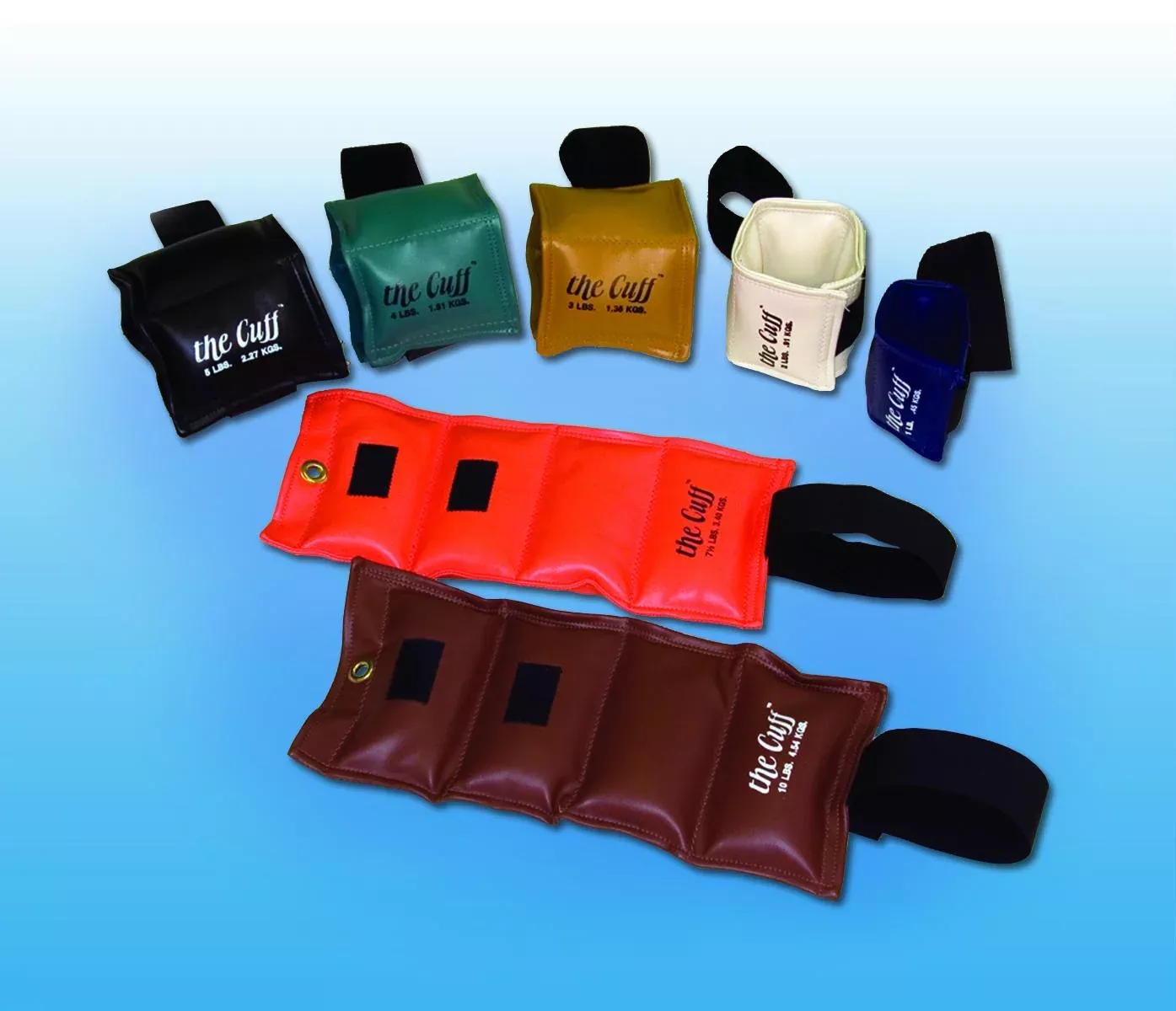 Original Cuff Ankle And Wrist Weight, Gold, 3 Lb.- 1 Each