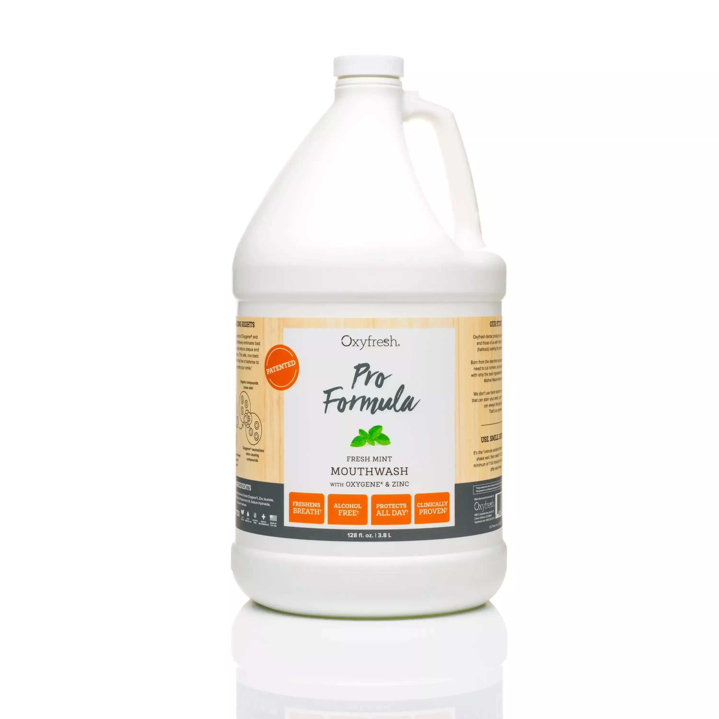 Oxyfresh - Pro Formula Fresh Mint Mouthwash, 1 gal (Pump Included)