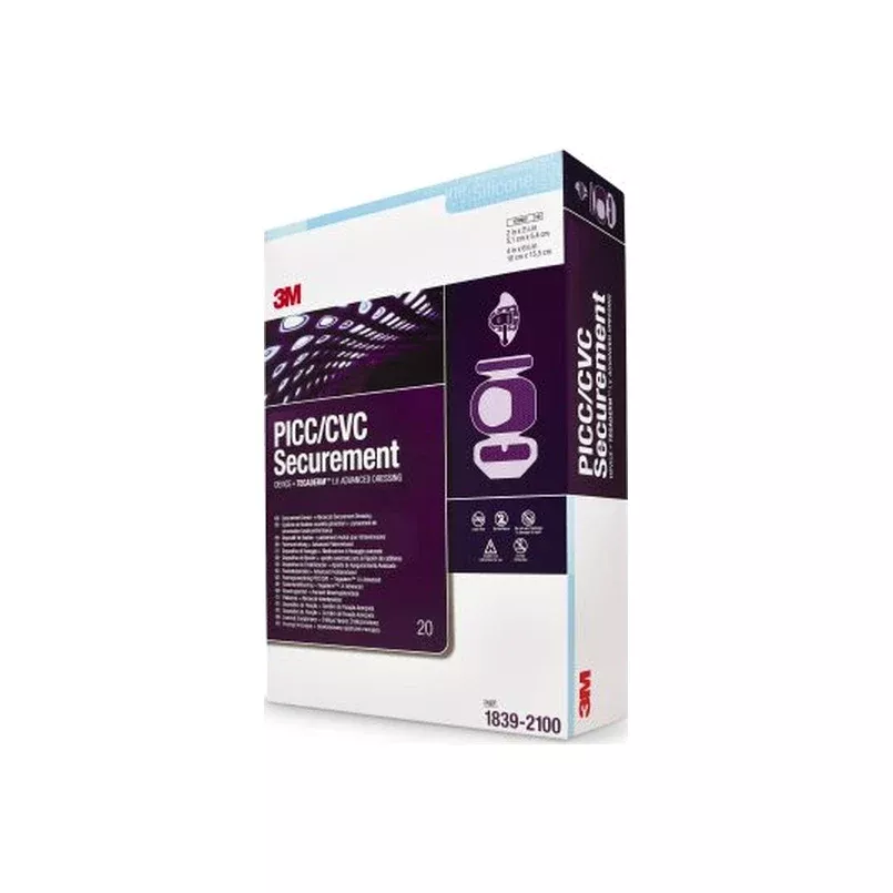 Picc/cvc Securement Device + Tegaderm I.v. Advanced Securement Dressing- 1 Each
