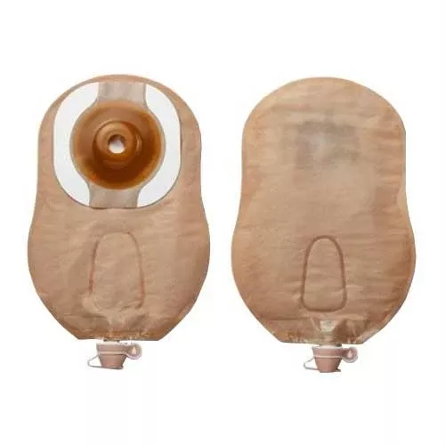 Premier Convex Flextend Urostomy Pouch With Belt Tabs 1" (25mm) Pre-cut With Tape, Beige- Box of 5