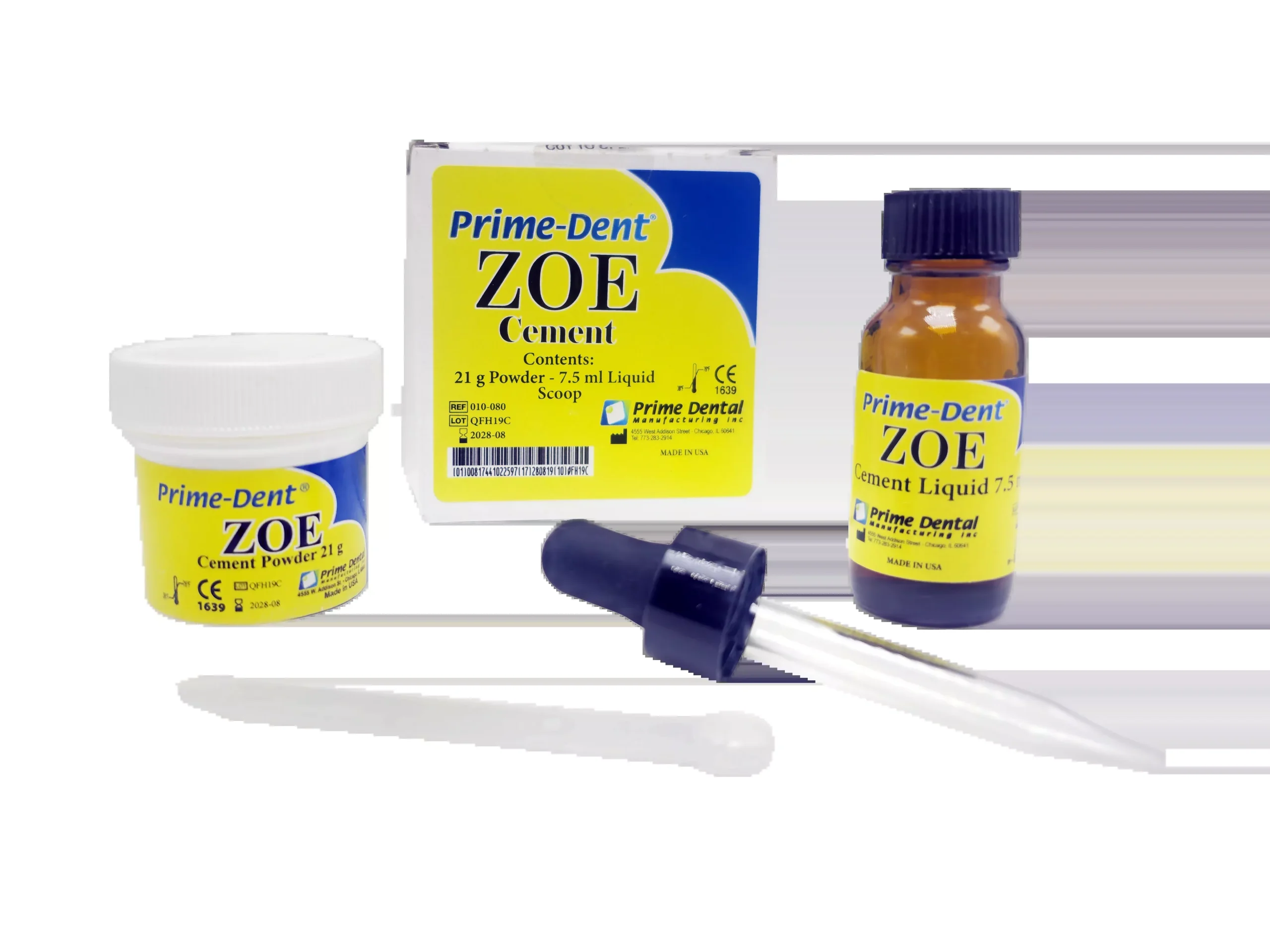 Prime-Dent Zinc Oxide Eugenol (ZOE) Cement Kit #010-080