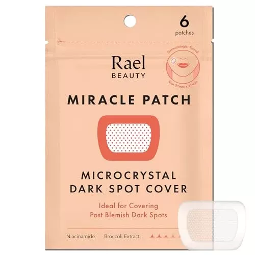 Rael Pimple Patches - Dark Spot Corrector, Microcrystal Technology, Vegan - 6 Count