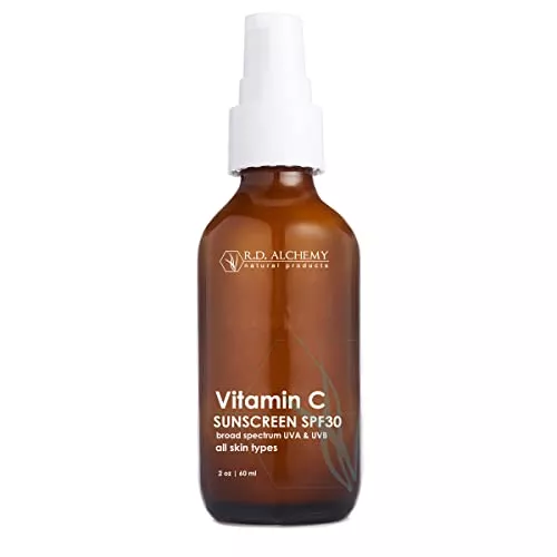 RD Alchemy Face Sunscreen - Vitamin C SPF 30, Non-Greasy, Mineral Protection - 2oz