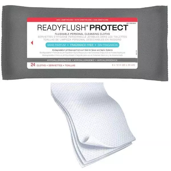 Readyflush Protect Biodegradable Flushable Wipes- Each of 1