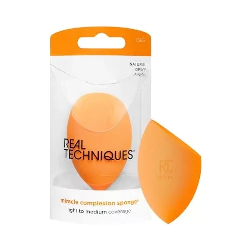 Real Techniques Miracle Complexion Sponge - Seamless Blending, Latex-Free, 1 Count