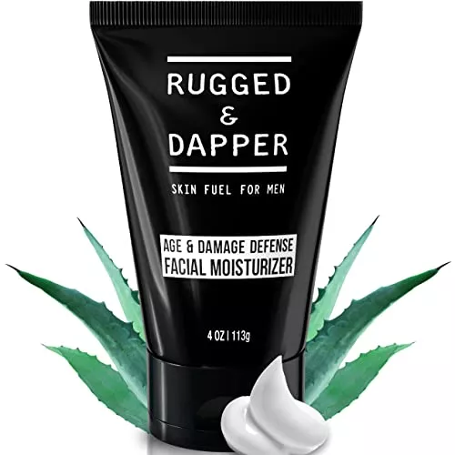 RUGGED & DAPPER Face Moisturizer - Hydrating Anti-Aging Lotion, Natural Ingredients - 4oz