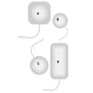 S-series Self-adhering Reusable Stimulating Electrodes 2" Round- Pack(age) of 4