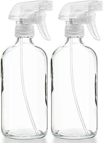 Sally's Organics Glass Spray Bottles - Reusable, BPA-Free, Versatile for Home Use - 2 Pack, 16oz