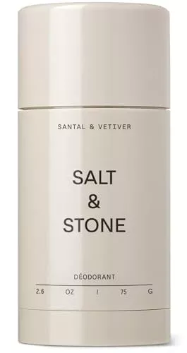 SALT & STONE Natural Deodorant - Extra Strength with Spirulina, Probiotics & Hydration - 3oz