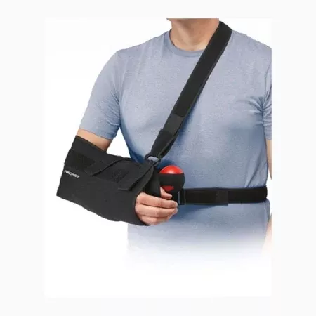 Shoulder Immobilizer Quick-Fit One Size Fits Most Mesh Fabric Hook and Loop Closure With Abduction Pillow Left or Right Shoulder 1/EA