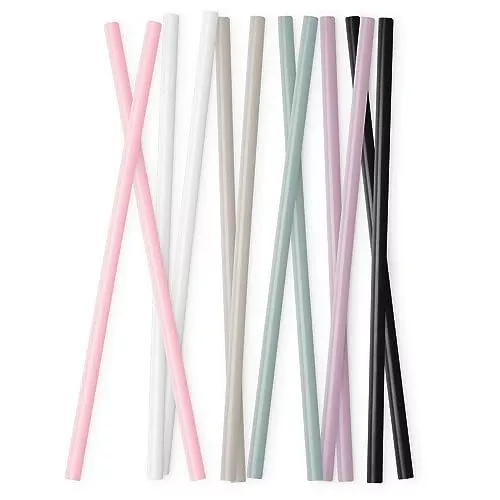 Simple Modern Reusable Straws - BPA Free, Waste Reducing, Assorted Colors - 12 Pack for Tumblers