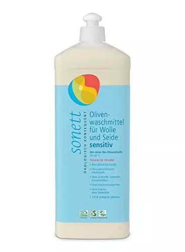Sonett Organic Olive Laundry Detergent - Biodegradable, Gentle on Wool & Silk - 35fl.oz