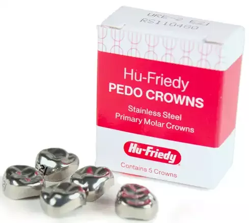 SS Crowns Upper Right Primary 2nd #7 5/Pk