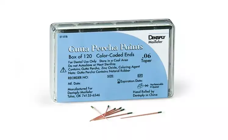 Tapered Gutta Percha Points 120/PK .06 #25