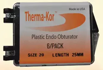 Therma-Kor Plastic Obturator 25mm 6/Pk #45