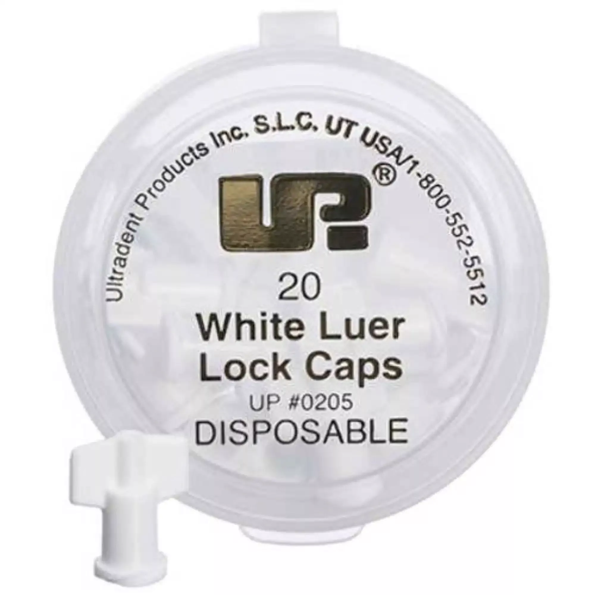 Ultradent - Luer Lock Caps White 20pk