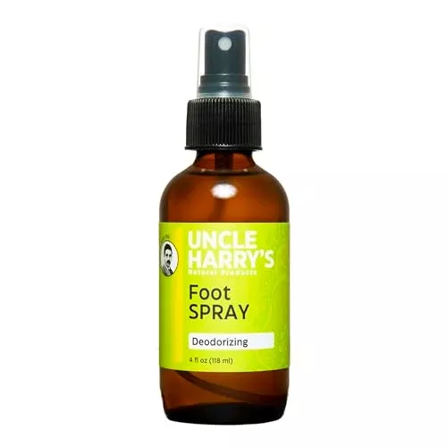 Uncle Harry's Foot Odor Remover - Neutralizes Odors, Natural Essential Oils - 4oz