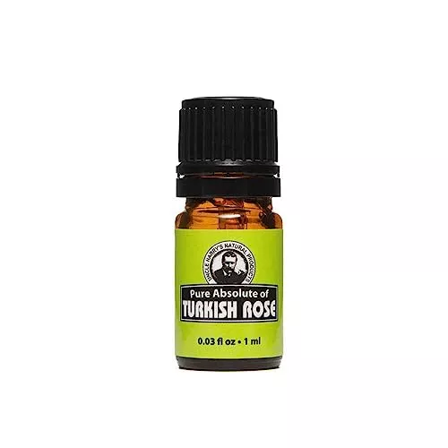 Uncle Harry's Rose Absolute Essential Oil - Uplifting Floral Aroma, USA Made - 1ml