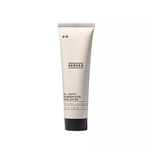 Versed Microcrystal Exfoliating Cleanser - Brightens & Clears Skin, Vegan - 3 fl oz