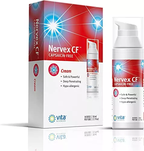 Vita Sciences Nervex CF Foot & Hand Cream - Relieves Burning & Tingling, 30 Applications