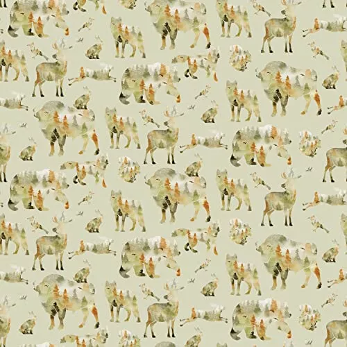 Waterleaf Paper Co. Dissolvable Gift Wrap - 100% Biodegradable, Forest Animals Design - 4 sq-ft