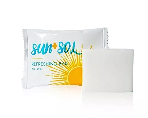 World Amenities Refreshing Soap Bar - Moisturizing Coconut & Vanilla Scent, Travel Size - 50ct