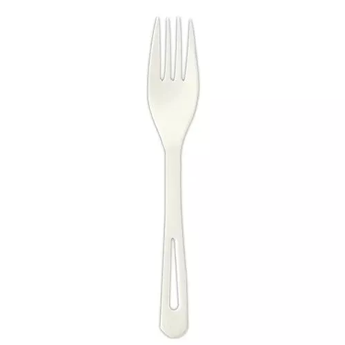 World Centric Compostable Forks - Safe, Plant-Based, Non-Toxic, Dishwasher Safe - 1000 Count