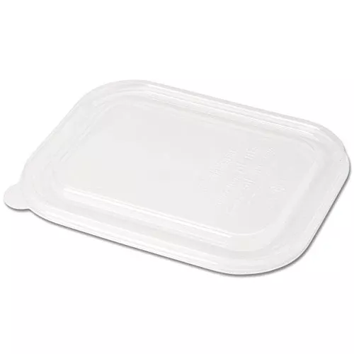 World Centric Compostable PLA Lids - 100% Compostable, Gluten Free - Clear, 400/Carton