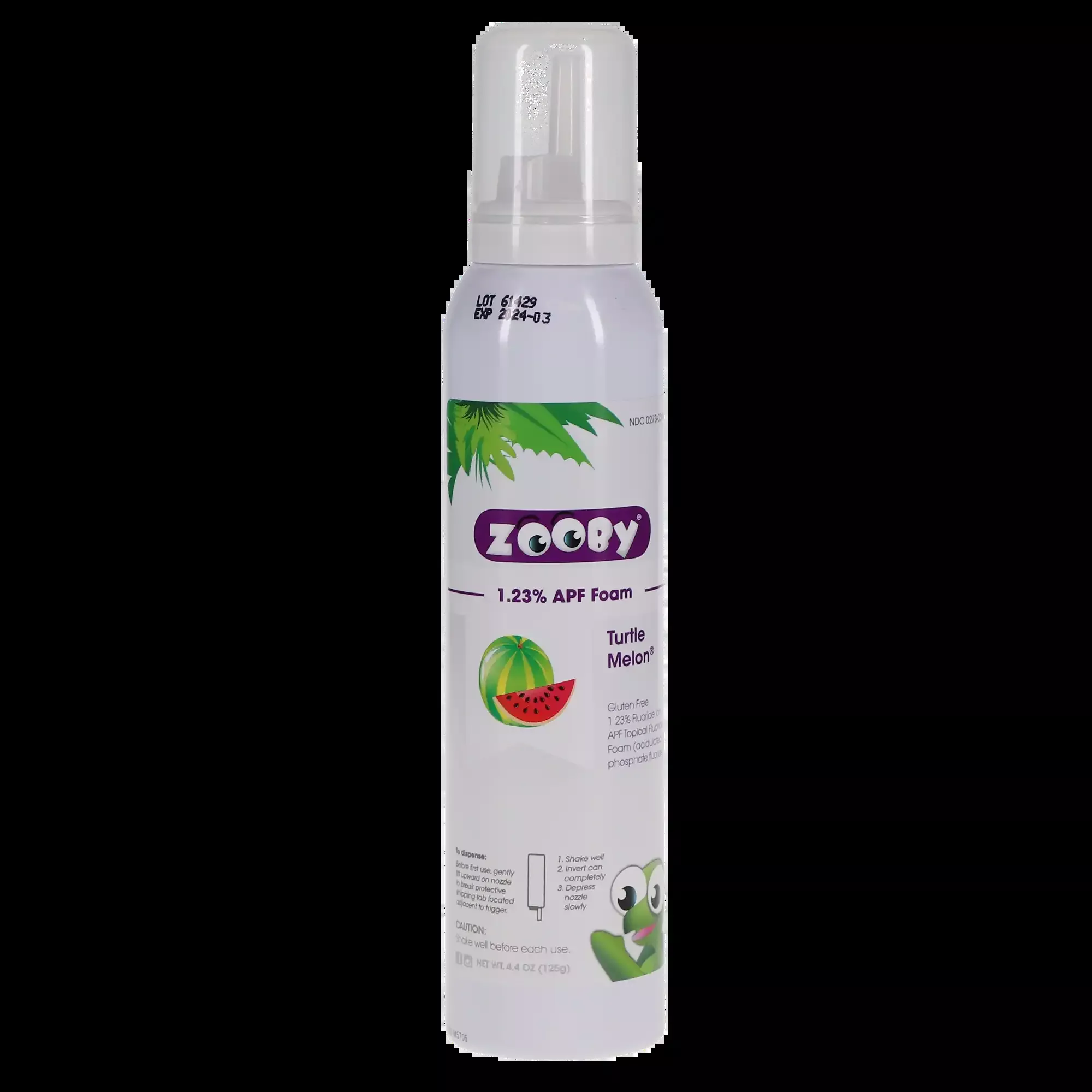 Young - Zooby Turtle Melon Fluoride Foam